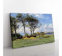 Big Box Art Peder Mork Monsted Sunlit Landscape Canvas Wall Art Print Ready to Hang Picture, 76 x 50 cm (30 x 20 Inch), Multi-Coloured