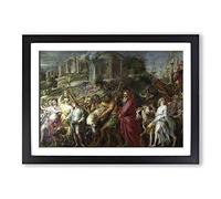 Big Box Art Peter Paul Rubens A Roman Triumph Framed Wall Art Picture Print Ready to Hang, Black A2 (62 x 45 cm)