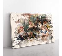 Big Box Art Pierre-Auguste Renoir Luncheon of The Boating Party French Cream Canvas Wall Art Print Ready to Hang Picture, 76 x 50 cm (30 x 20 Inch), Multi-Coloured
