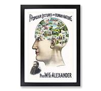 Big Box Art Popular Lectures on Human Nature Framed Wall Art Picture Print Ready to Hang, Black A2 (62 x 45 cm)
