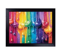 Big Box Art | Rainbow Lap Tray with Padded Cushion, Portable Surface for Working, Crafting, TV Eating and Laptop Use