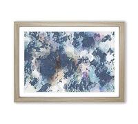Big Box Art Rebel Heart in Abstract Framed Wall Art Picture Print Ready to Hang, Oak A2 (62 x 45 cm)