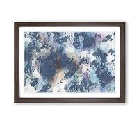 Big Box Art Rebel Heart in Abstract Framed Wall Art Picture Print Ready to Hang, Walnut A2 (62 x 45 cm)