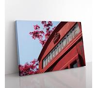 Big Box Art Red London Telephone Box (2) Canvas Wall Art Print Ready to Hang Picture, 76 x 50 cm (30 x 20 Inch), Multi-Coloured