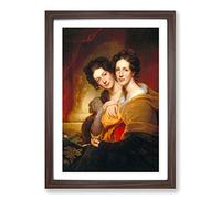 Big Box Art Rembrandt The Sisters Framed Wall Art Picture Print Ready to Hang, Walnut A2 (62 x 45 cm)