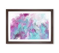 Big Box Art Remember The Past in Abstract Framed Wall Art Picture Print Ready to Hang, Walnut A2 (62 x 45 cm)