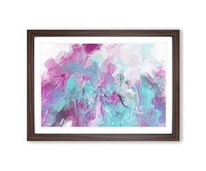 Big Box Art Remember The Past in Abstract Framed Wall Art Picture Print Ready to Hang, Walnut A2 (62 x 45 cm)