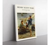 Big Box Art Returning Henry Scott Tuke Canvas Wall Art Print Ready to Hang Picture, 76 x 50 cm (30 x 20 Inch), Exhibition