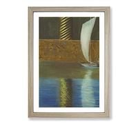 Big Box Art Rex Vol.1 by Mikalojus Konstantinas Framed Wall Art Picture Print Ready to Hang, Oak A2 (62 x 45 cm)