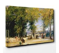 Big Box Art Richard Bonington View Near Rouen Canvas Wall Art Print Ready to Hang Picture, 30 x 20 Inch (76 x 50 cm), Multi-Coloured