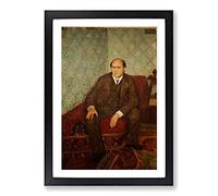 Big Box Art Richard Gerstl Arnold Schonberg Framed Wall Art Picture Print Ready to Hang, Black A2 (62 x 45 cm)