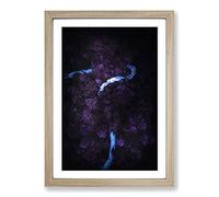 Big Box Art Road Through a Forest in Honduras Framed Wall Art Picture Print Ready to Hang, Oak A2 (62 x 45 cm)