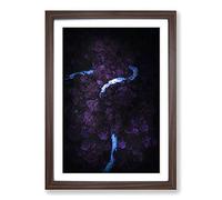 Big Box Art Road Through a Forest in Honduras Framed Wall Art Picture Print Ready to Hang, Walnut A2 (62 x 45 cm)