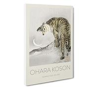 Big Box Art Roaring Tiger Ohara Koson Canvas Wall Art Framed Picture Print, 30 x 20 Inch (76 x 50 cm), Exhibition