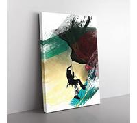 Big Box Art Rock Face Mountain Climbing V2 Canvas Wall Art Print Ready to Hang Picture, 76 x 50 cm (30 x 20 Inch), Multi-Coloured