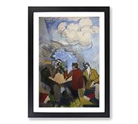 Big Box Art Roger de la Fresnaye Conquest of The Air Framed Wall Art Picture Print Ready to Hang, Black A2 (62 x 45 cm)