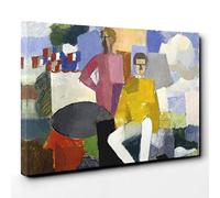 Big Box Art Roger de la Fresnaye The Fourteenth of July Canvas Wall Art Print Ready to Hang Picture, 30 x 20 Inch (76 x 50 cm), Multi-Coloured