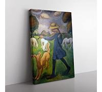 Big Box Art Roger de la Fresnaye The Shepherdess Canvas Wall Art Print Ready to Hang Picture, 76 x 50 cm (30 x 20 Inch), Multi-Coloured