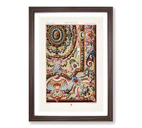 Big Box Art Romantic 18th Century Pattern by Albert Racinet Framed Wall Art Picture Print Ready to Hang, Walnut A2 (62 x 45 cm)