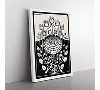 Big Box Art Rose Bush Vol.1 by Julie De Graag Canvas Wall Art Print Ready to Hang Picture, 76 x 50 cm (30 x 20 Inch), White, Black, Black