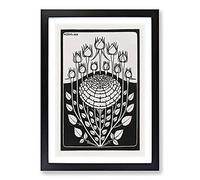 Big Box Art Rose Bush Vol.1 by Julie De Graag Framed Wall Art Picture Print Ready to Hang, Black A2 (62 x 45 cm)