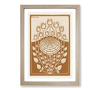 Big Box Art Rose Bush Vol.2 by Julie De Graag Framed Wall Art Picture Print Ready to Hang, Oak A2 (62 x 45 cm)