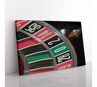 Big Box Art Roulette Table Casino (1) Canvas Wall Art Print Ready to Hang Picture, 76 x 50 cm (30 x 20 Inch), Multi-Coloured