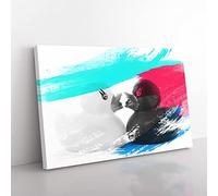 Big Box Art Rubber Ducks Opposites Attract V2 Canvas Wall Art Print Ready to Hang Picture, 76 x 50 cm (30 x 20 Inch), Multi-Coloured