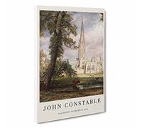Big Box Art Salisbury Cathedral Vol.1 John Constable Canvas Wall Art Framed Picture Print, 30 x 20 Inch (76 x 50 cm), Exhibition