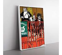 Big Box Art Salon Orchestra Meier by Moriz Jung Canvas Wall Art Print Ready to Hang Picture, 76 x 50 cm (30 x 20 Inch), Cream, Red, White