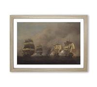Big Box Art Samuel Scott Cape of Good Hope Framed Wall Art Picture Print Ready to Hang, Oak A2 (62 x 45 cm)