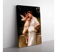 Big Box Art Secrets I Love by William Adolphe Bouguereau Canvas Wall Art Print Ready to Hang Picture, 76 x 50 cm (30 x 20 Inch), Black, Beige, Cream