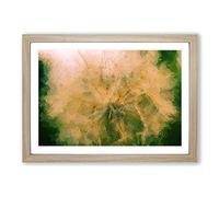 Big Box Art Seeds of a Dandelion in Abstract Framed Wall Art Picture Print Ready to Hang, Oak A2 (62 x 45 cm)