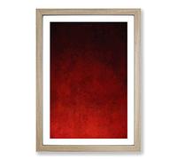 Big Box Art Seeing Red in Abstract Framed Wall Art Picture Print Ready to Hang, Oak A2 (62 x 45 cm)