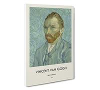 Big Box Art Self Portrait Vol.7 Vincent Van Gogh Canvas Wall Art Framed Picture Print, 30 x 20 Inch (76 x 50 cm), Exhibition