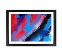 Big Box Art Shadow Words in Abstract Framed Wall Art Picture Print Ready to Hang, Black A2 (62 x 45 cm)