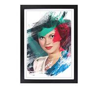 Big Box Art Shirley Temple V2 Framed Wall Art Picture Print Ready to Hang, Black A2 (62 x 45 cm)