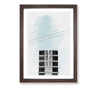 Big Box Art Sketching The Architecture Vol.35 Framed Wall Art Picture Print Ready to Hang, Walnut A2 (62 x 45 cm)