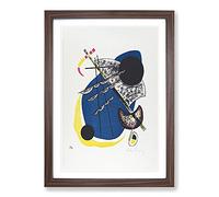 Big Box Art Small Worlds Ii by Wassily Kandinsky Framed Wall Art Picture Print Ready to Hang, Walnut A2 (62 x 45 cm)