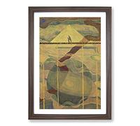 Big Box Art Sonata of The Stars by Mikalojus Konstantinas Framed Wall Art Picture Print Ready to Hang, Walnut A2 (62 x 45 cm)