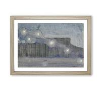 Big Box Art Sparks Vol.2 by Mikalojus Konstantinas Framed Wall Art Picture Print Ready to Hang, Oak A2 (62 x 45 cm)