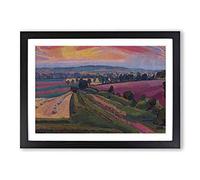 Big Box Art Spencer Gore The Icknield Way Framed Wall Art Picture Print Ready to Hang, Black A2 (62 x 45 cm)