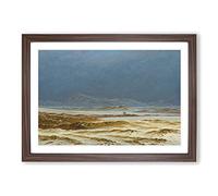Big Box Art Spring Landscape by Caspar David Friedrich Framed Wall Art Picture Print Ready to Hang, Walnut A2 (62 x 45 cm)
