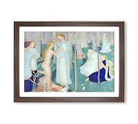 Big Box Art Springtime by Maurice Denis Framed Wall Art Picture Print Ready to Hang, Walnut A2 (62 x 45 cm)