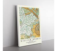 Big Box Art St. James Pattern with Border by William Morris Canvas Wall Art Print Ready to Hang Picture, 76 x 50 cm (30 x 20 Inch), White, Cream, Cream