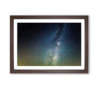 Big Box Art Starry Dream in Abstract Framed Wall Art Picture Print Ready to Hang, Walnut A2 (62 x 45 cm)
