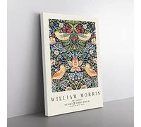 Big Box Art Strawberry Thief Vol.1 William Morris Canvas Wall Art Print Ready to Hang Picture, 76 x 50 cm (30 x 20 Inch), Exhibition