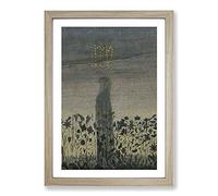Big Box Art Sun Passing Virgo by Mikalojus Konstantinas Framed Wall Art Picture Print Ready to Hang, Oak A2 (62 x 45 cm)