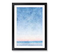 Big Box Art Sunrise at Salar De Uyuni in Bolivia Painting Framed Wall Art Picture Print Ready to Hang, Black A2 (62 x 45 cm)