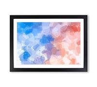 Big Box Art Taking Chances in Abstract Framed Wall Art Picture Print Ready to Hang, Black A2 (62 x 45 cm)